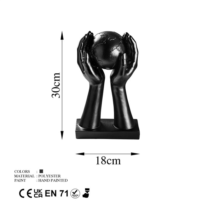 Aberto Design Global - 4 Objeto Decorativo Negro
